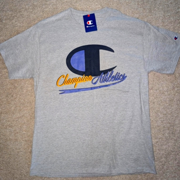 Nwt champion athletics mens classic graphic short sleeve tee size large - Picture 1 of 3